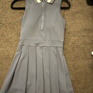 Elegant Gray Sleeveless Dress
